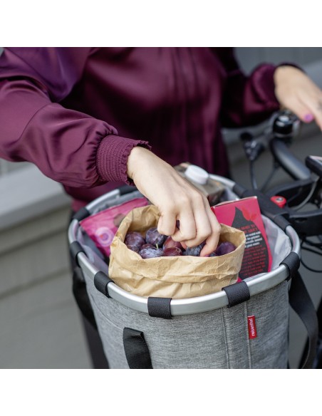 Klickfix mandtas 15L twist zilver