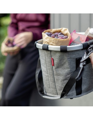 Klickfix mandtas 15L twist zilver