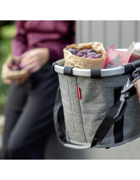Klickfix mandtas 15L twist zilver