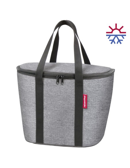 Klickfix koeltas voor mandtas 16L twist zilver