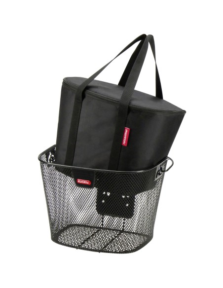 Klickfix koeltas voor mandtas 16L twist zilver