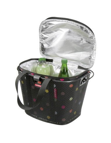 Klickfix koeltas voor mandtas 16L twist zilver