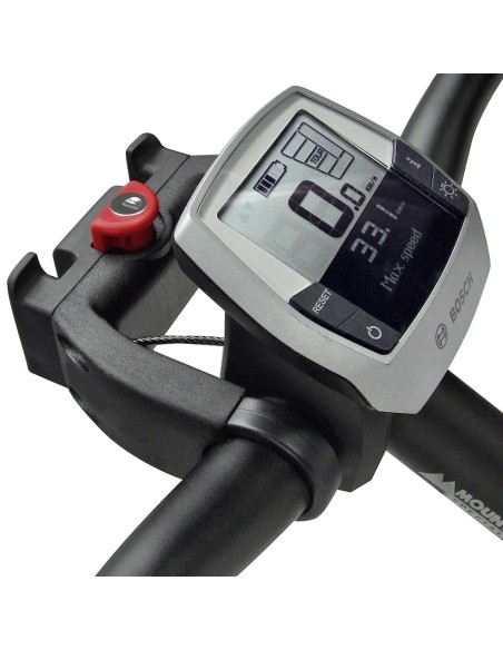 Klickfix stuuradapter e-bike met slot CC-100 zwart
