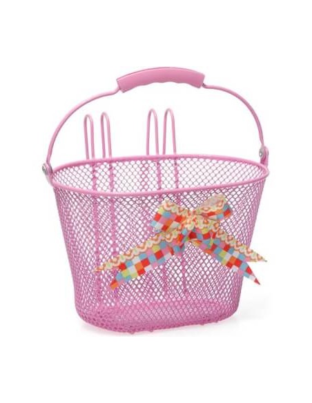 New Looxs fietsmandje Asti arabella 8L roze 26x17x17,5cm