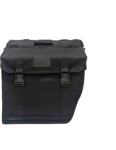 New Looxs fietstas dubbel hybride canvas zwart 46,5L