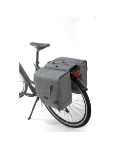 New Looxs fietstas dubbel Nova afneembaar grey 32L