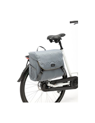 New Looxs schoudertas Mondi Joy Quilted grey 18,5L