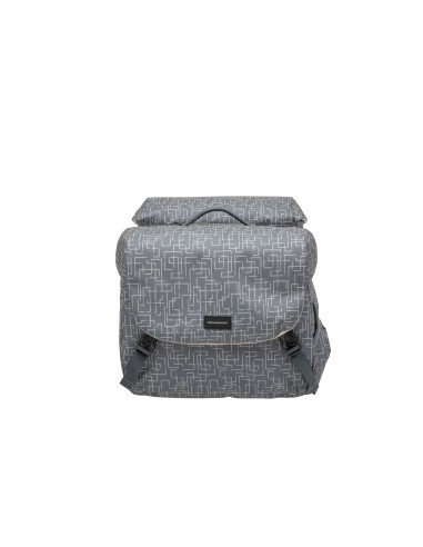 New Looxs fietstas dubbel Mondi Joy Ivy grey Racktime 38L