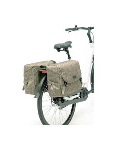 New Looxs fietstas dubbel Mondi Joy Ivy walnut MIK 38L