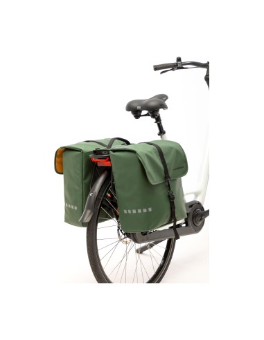 New Looxs fietstas dubbel Odense green MIK 39L