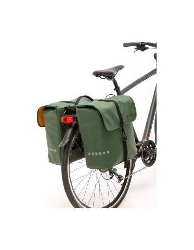 New Looxs fietstas dubbel Odense green Racktime 39L