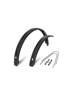 EF spatbord set Tempo Square 28 inch 72mm zwart