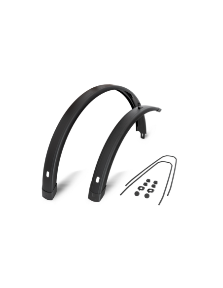 EF spatbord set Tempo Square 28 inch 72mm zwart