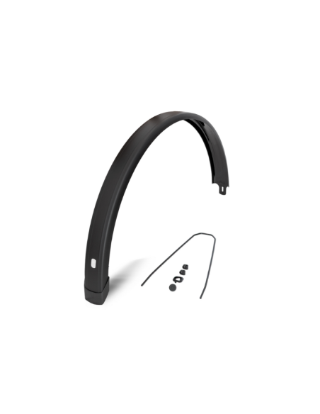 EF spatbord achter Tempo Square 28 inch 72mm zwart