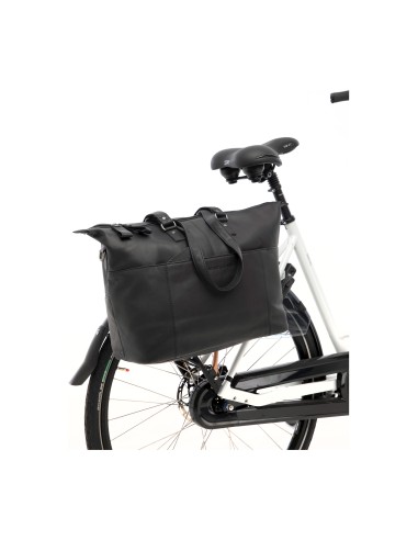 New Looxs laptoptas leer Verla zwart 21 liter