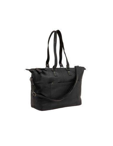 New Looxs laptoptas leer Verla zwart 21 liter