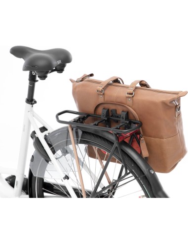 New Looxs laptoptas leer Verla cognac 21 liter