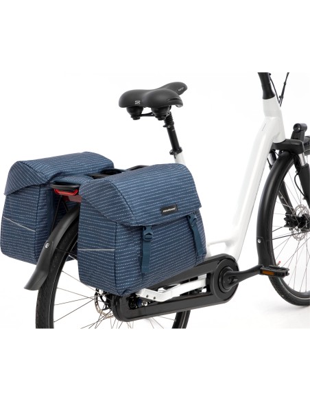 New Looxs fietstas dubbel Joli nomi blue 37L