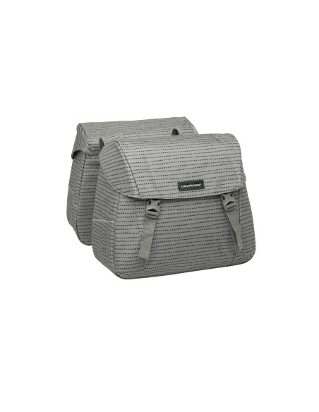 New Looxs fietstas dubbel Joli nomi grey 37L