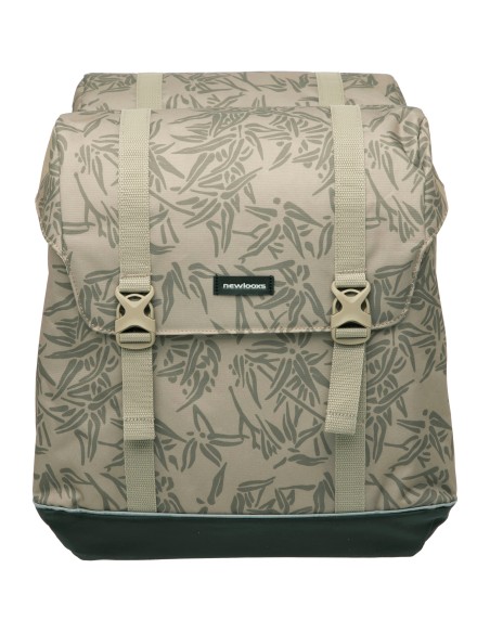 New Looxs fietstas dubbel Alba bamboo sand MIK 42L