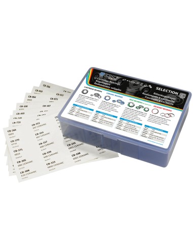 Union kogellager selectionbox met 8 stickervellen