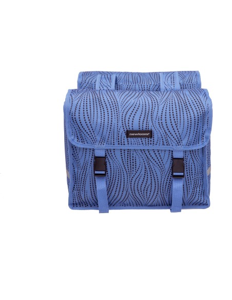 New Looxs fietstas dubbel Fiori Alma blue 30L