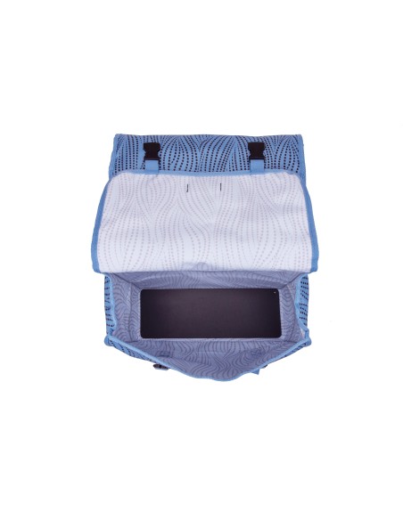 New Looxs fietstas dubbel Fiori Alma blue 30L