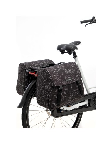 New Looxs fietstas dubbel Joli Alma black 37L