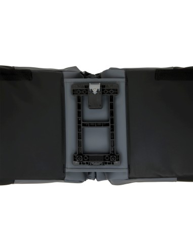 New Looxs fietstas dubbel Nyborg donkergrijs/zwart MIK 34L