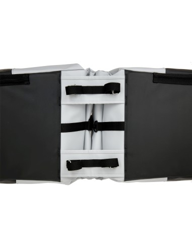 New Looxs fietstas dubbel Nyborg lichtgrijs/zwart 34L