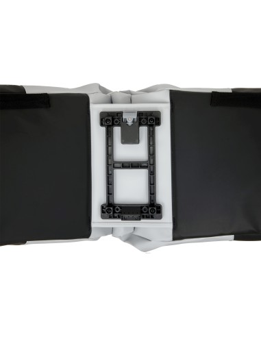 New Looxs fietstas dubbel Nyborg lichtgrijs/zwart MIK 34L