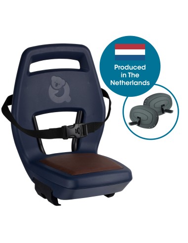 Qibbel achterzitje Junior 6+ drager bev. blauw/bruin