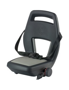 Qibbel achterzitje Junior 6+ Granite Grey - antraciet/grijs