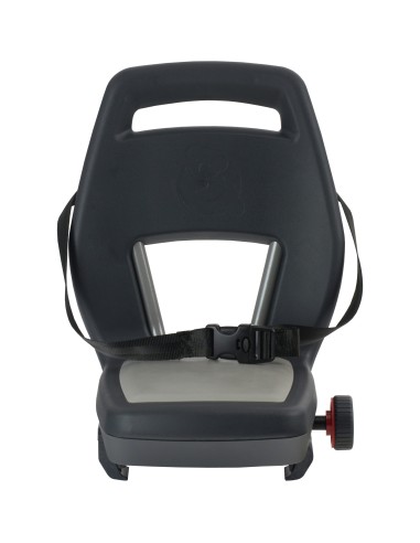 Qibbel achterzitje Junior 6+ Granite Grey - antraciet/grijs