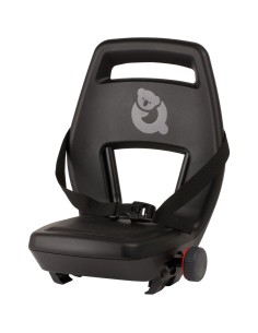 Qibbel achterzitje Junior 6+ Midnight Black -zwart/zwart