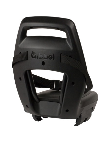 Qibbel achterzitje Junior 6+ Midnight Black -zwart/zwart