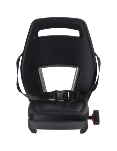 Qibbel achterzitje Junior 6+ Midnight Black -zwart/zwart