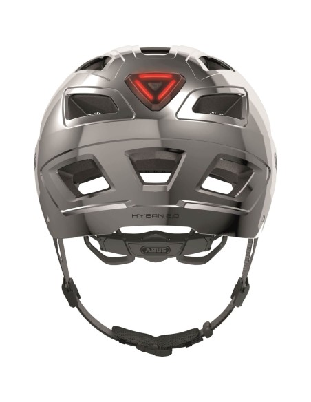 Abus helm Hyban 2.0 chrome silver L 56-61cm