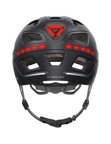Abus helm Hyban 2.0 LED signal black XL 58-63cm