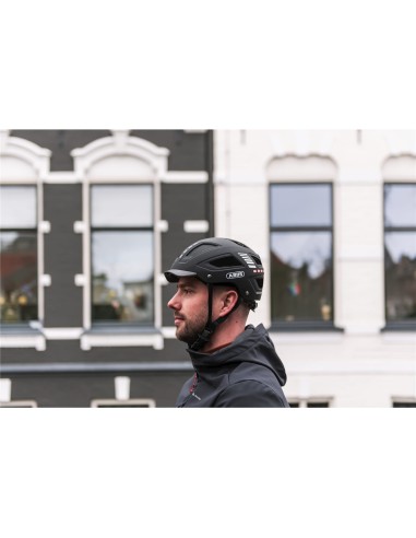 Abus helm Hyban 2.0 LED signal black XL 58-63cm