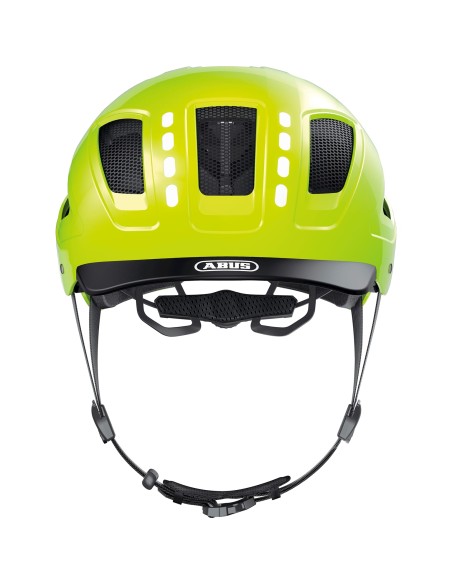 Abus helm Hyban 2.0 LED signal yellow M 52-58cm