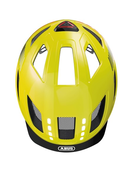 Abus helm Hyban 2.0 LED signal yellow M 52-58cm