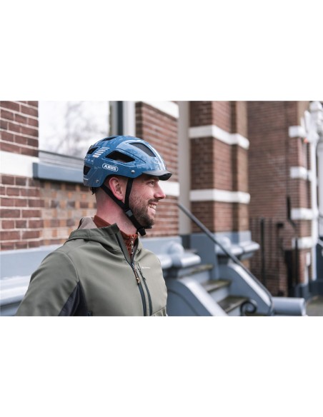 Abus helm Hyban 2.0 LED signal glacier M 52-58cm