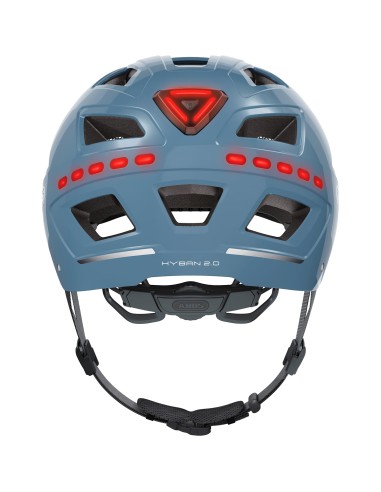 Abus helm Hyban 2.0 LED signal glacier L 56-61cm