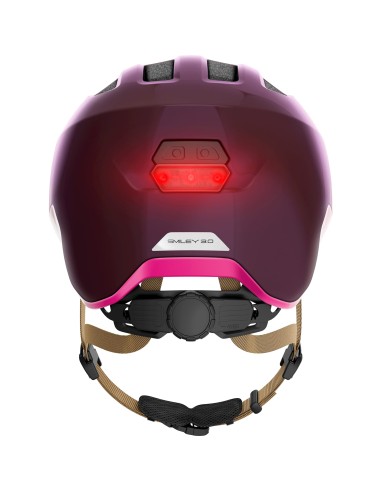 Abus helm Smiley 3.0 ACE LED royal purple M 50-55cm