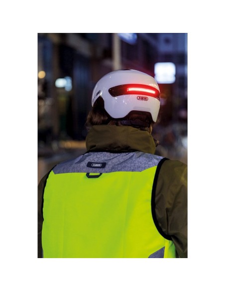 Abus helm HUD-Y shiny white L 57-61cm