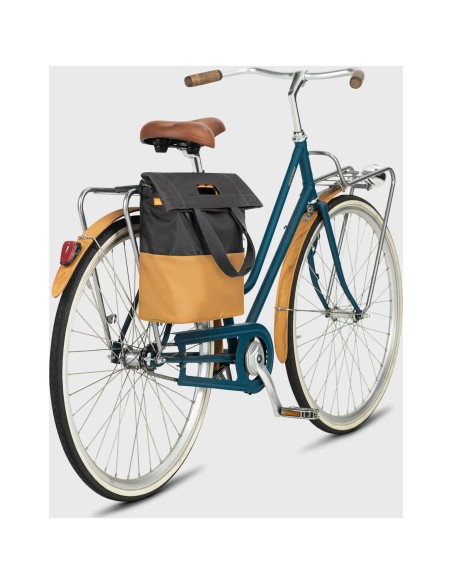 Urban Proof shoppertas recycled grijs geel 20L