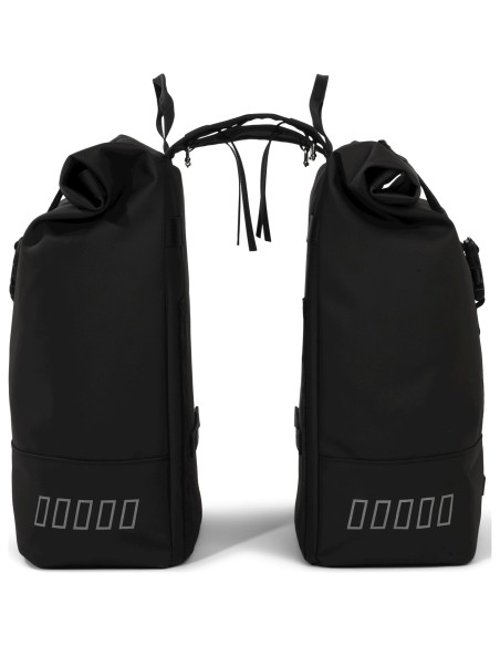 Urban Proof fietstas dubbel Rolltop bag recycled zwart 38L