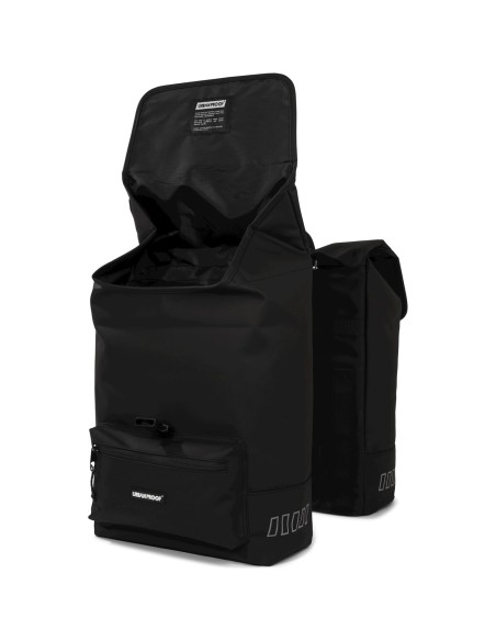 Urban Proof double cargo bag 38L recycled zwart