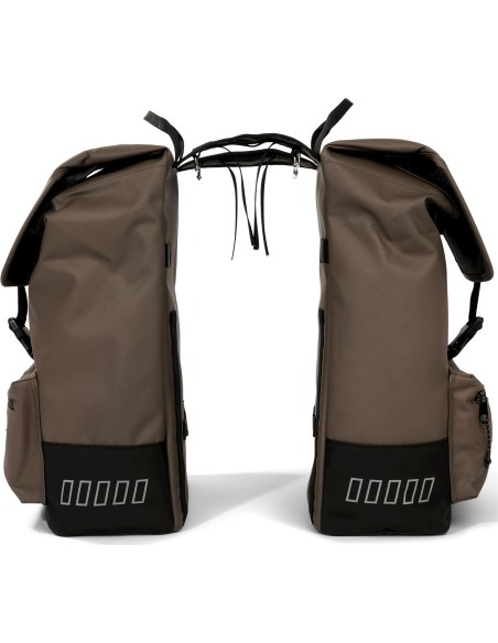 Urban Proof double cargo bag 38L recycled bruin